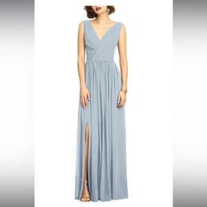 Dessy Collection Surplice Ruched Chiffon Gown